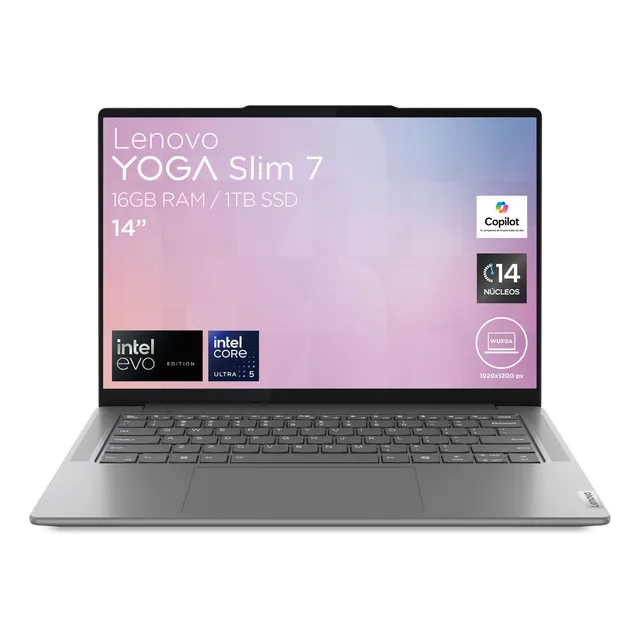 Laptop Lenovo Yoga Slim 7 83CV000KLM Intel Ultra 5 125H 16gb 1tb SSD Luna Grey