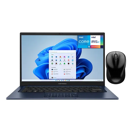 Laptop ASUS Vivobook 14 Intel Core i5 16GB RAM 1TB SSD Windows 11 Home Mouse DXT
