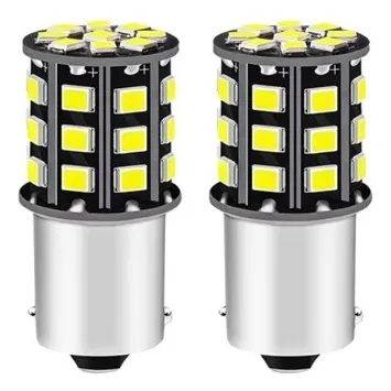 Set 2 Lamparas Led 1 Polo 33 Led 12v Blanco Super Potente! 1 Polo Blanco