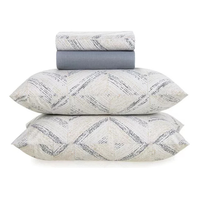 Jogo De Cama Queen Fred 100% Algodão 4 Peças Cinza Karsten Liso Jogo De Cama Queen Fred 100% Algodão 4 Peças Cinza Karsten Liso