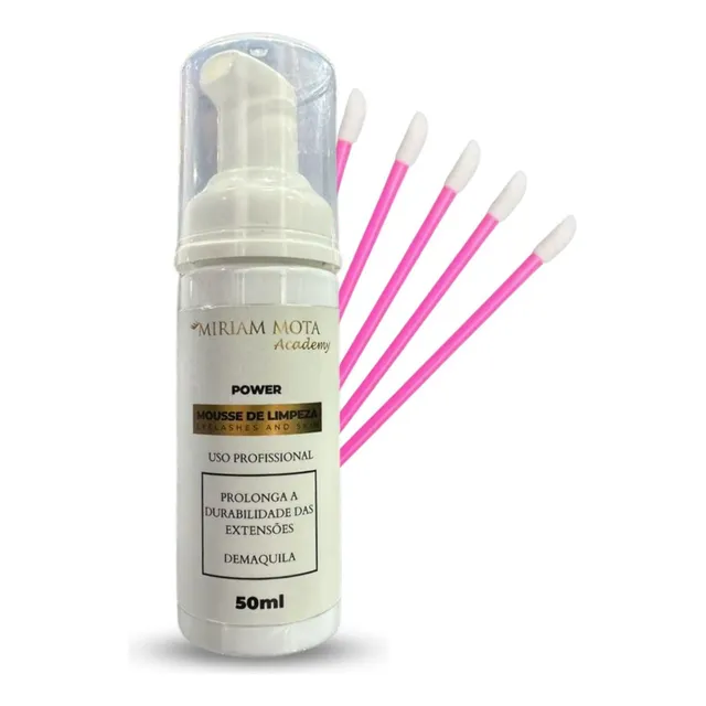 Mousse De Limpeza Miriam Mota Power Extensão De Cílios 50ml