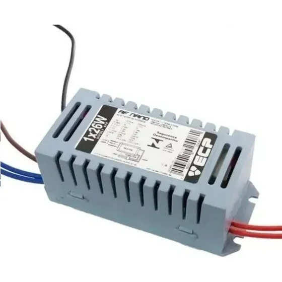 Reator Eletrônico P/ Lâmpada Compacta 1x26w 127/220V Ecp