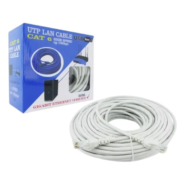 Cable Red Utp Lan Cat6 30m