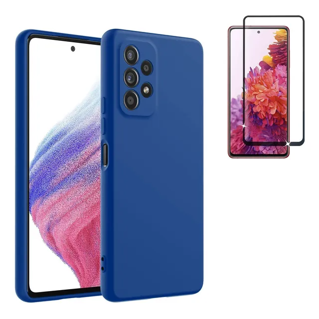 Carcasa Para Samsung + Mica (silicona Con Protección Cámara)