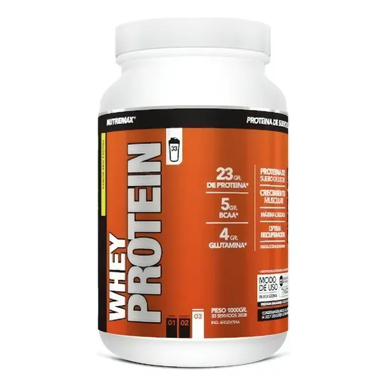 Whey Protein 1 Kilo Proteína De Suero Nutremax - Sabor Frutilla