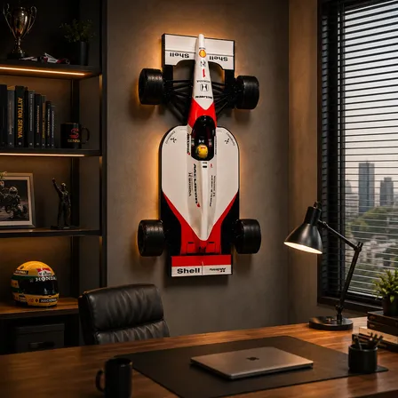 Quadro Ayrton Senna Mclaren 1988 Decorativo Mdf 1988