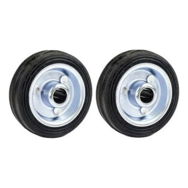 2 Rodas Borracha Maciça 8 Polegada Rolamento Rolete Beltools