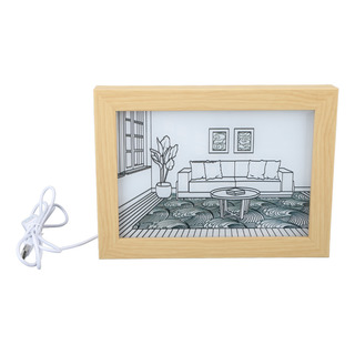 Pintura Con Luz Led Decorativa Estilo Anime Japonés Up Pintura Con Luz Led Decorativa Estilo Anime Japonés Up