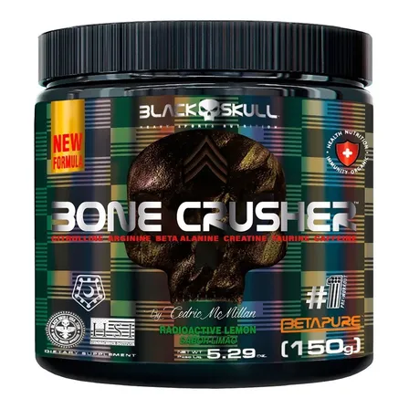 Pré Treino Bone Crusher 150g Limão - Black Skull