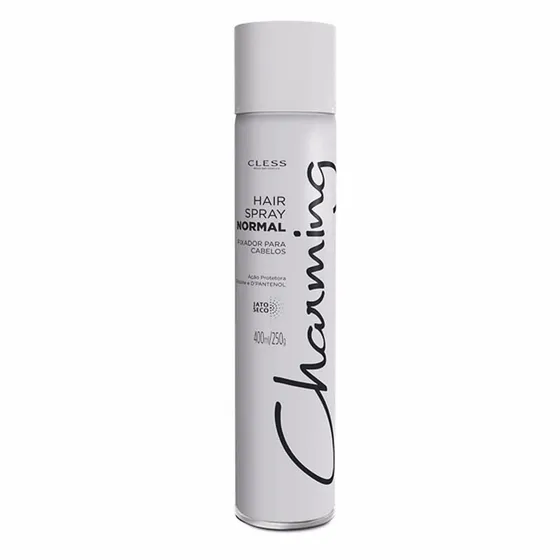 Fixador Para Cabelos Spray Normal Fixa Solto 400ml Charming