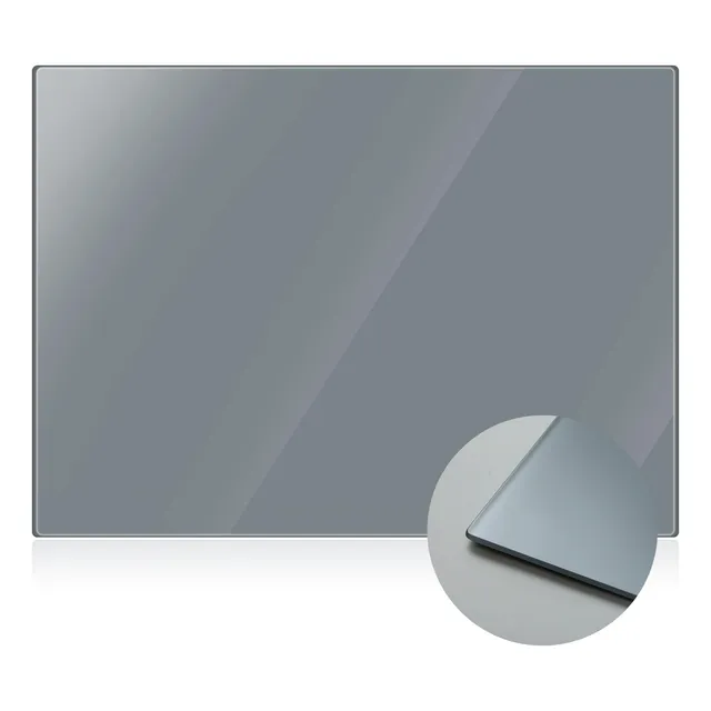 Paleta De Vidrio Templado Gris 30 X 40 Cm Para Pintar Óleo