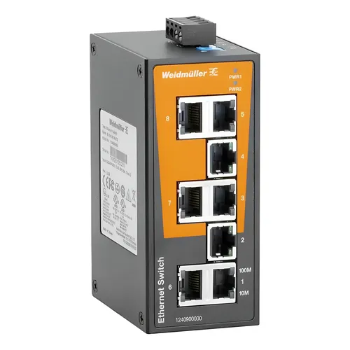 【定価52,000円・新品】Weidmuller イーサネットスイッチ 8ポート Switch Industrial 8 Portas Ie-sw-bl08-8tx Weidmuller