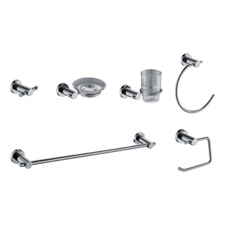 Accesorios Para Baño De 6 Piezas Con Acabado Cromado Meer Accesorios Para Baño De 6 Piezas Con Acabado Cromado Meer