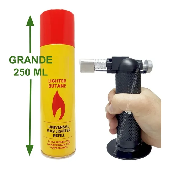 Soplete Reposteria Flambeador + Gas Butano 250 Ml