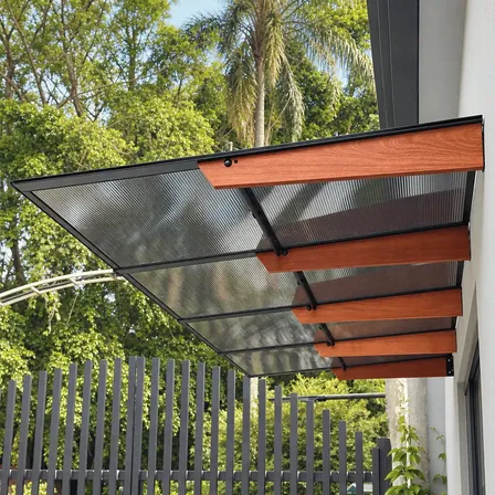 Toldo Skyiflex Policarbonato 230x100cm Tipo Pergolado Fumê