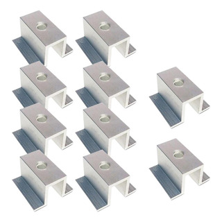 10 Piezas De Abrazaderas Centrales Solares, Soporte De 10 Piezas De Abrazaderas Centrales Solares, Soporte De