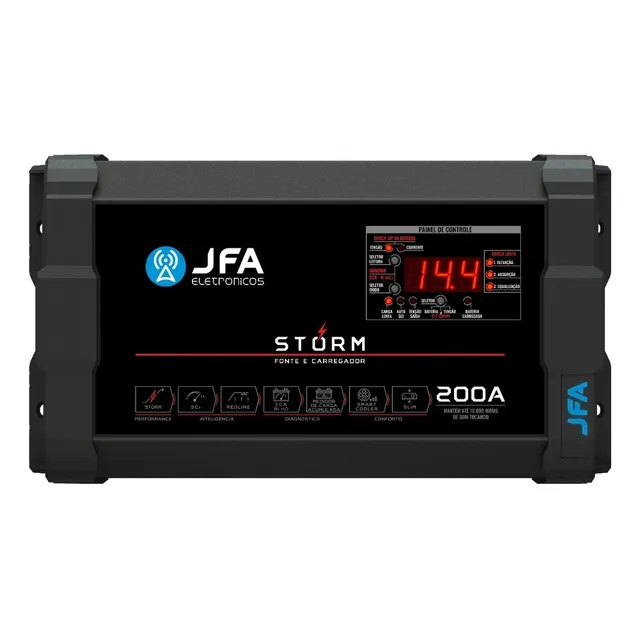 Fonte Automotiva Jfa Storm 200a Monovolt 220v Carregador