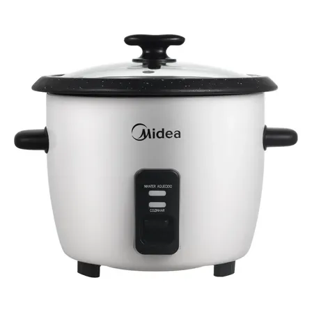 Panela De Arroz Elétrica Midea 7 Xícaras Cozimento Á Vapor Com Tampa De Vidro