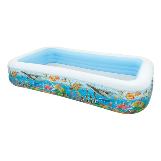 Piscina Inflável retangular Intex 58485 Marino de 3.05m x 1.83m x 56cm 1020L multicolor caixa