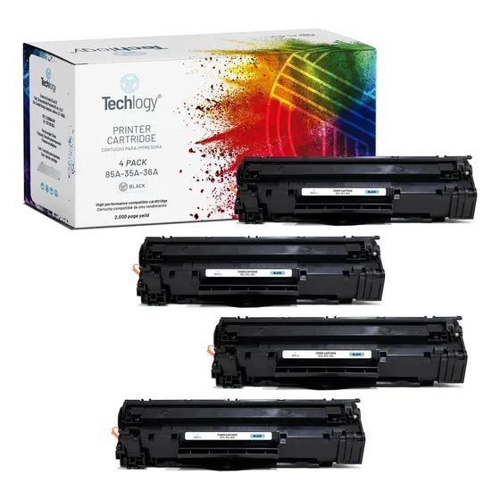 4 Pack Toner Techlogy 85a 35a 36a 1102w 