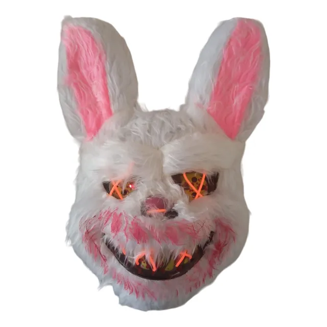 Mascara Led Conejo Sangriento Luces Halloween