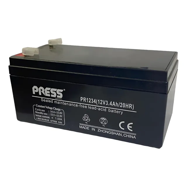 Bateria De Gel Recargable 12v 3.4ah Marca Press