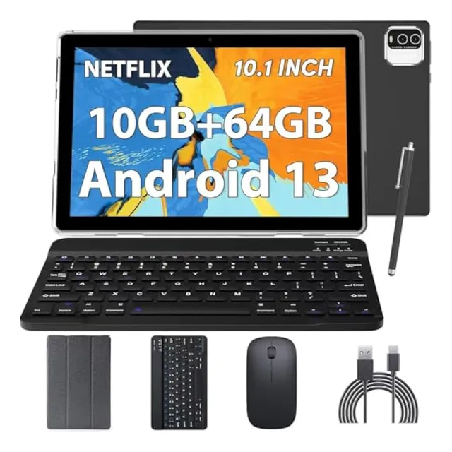 Cupeisi Tablet 2023 2 En 1 De 10 Pulgadas, Tableta