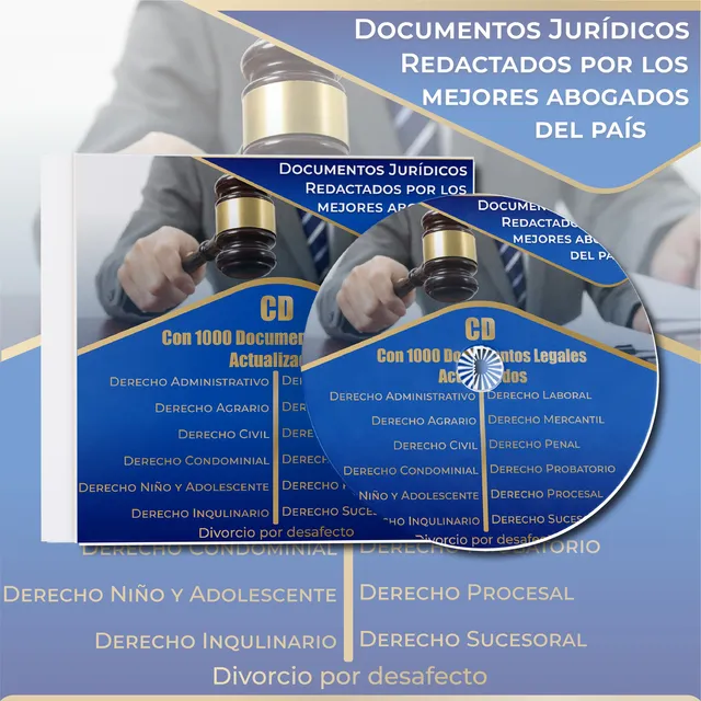 Cd Contenido De 1000 Documentos Legales, Juridico Actuales