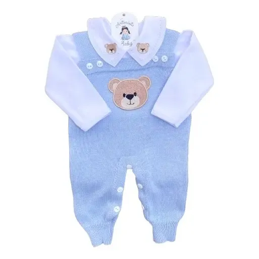 Saida De Maternidade Conjunto Tricot Bebê Carinho