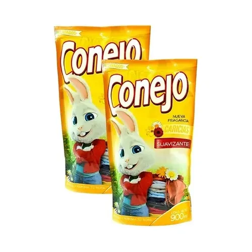 Suavizante Conejo Pack X 2 De 900 Ml Fragancia Caricias