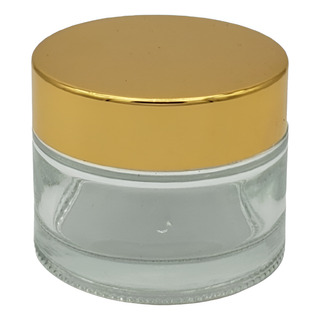Tarro Pomadero Vacio Vidrio 50ml Con Tapa Oro (12 Pza) Tarro Pomadero Vacio Vidrio 50ml Con Tapa Oro (12 Pza)
