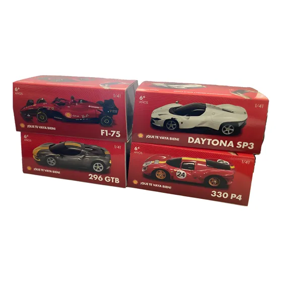 Colección Completa Autitos Ferrari Bluetooth Shell Rojo