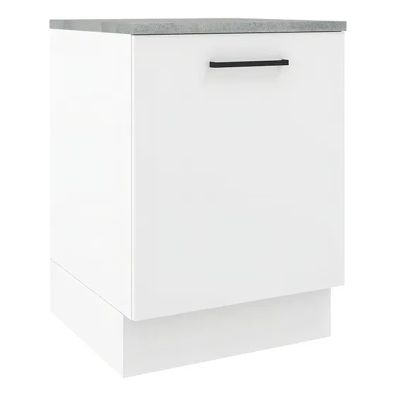 Gabinete Bajo Cocina Madesa Agata 60cm 1 Puerta y con Encimera Color Blanco