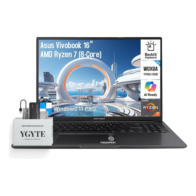 Asus Vivobook 16 Amd Ryzen 7 16gb 1.5tb Windows 11 Pro
