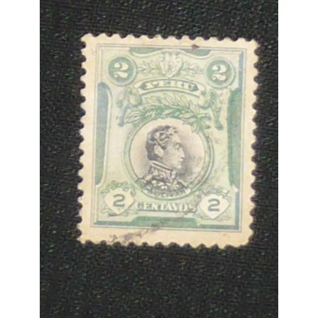 Estampilla Antigua Del Peru Bolivar