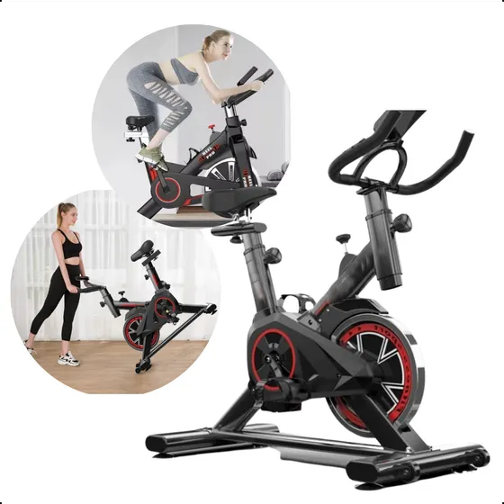Bicicleta Ergométrica Spinning 8kg Inércia Pro Até 100kg