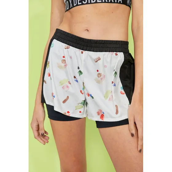Short Deportivo Para Mujer Tiro Medio Print Umbro Desiderata