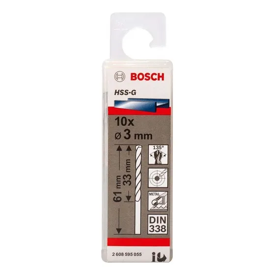 Broca Bosch Broca p Metal HSS-G 30mm avellanadora