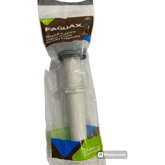 Desague Plastico C/cabeza Cromada P/lavamanos  7 