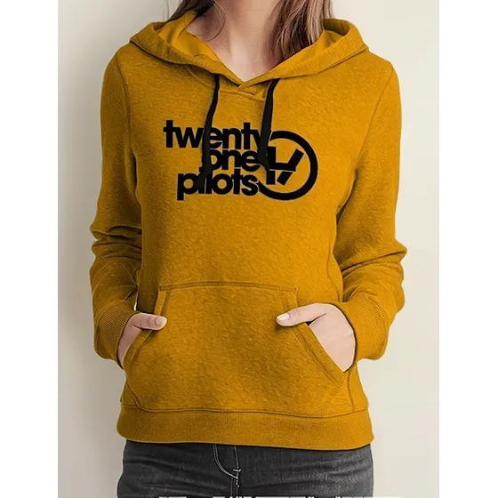 Buzo Hoddie Capota Cerrado Dama Twenty One Pilots