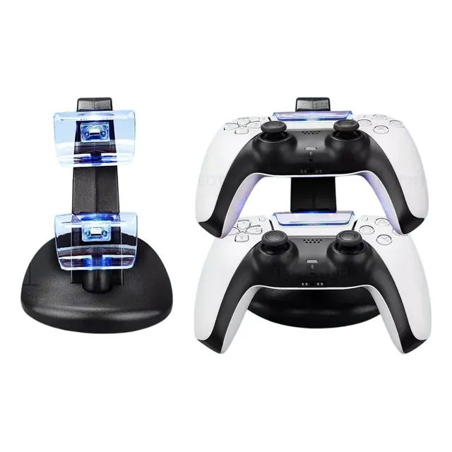 Estacion De Carga Para Control Ps5 Base Doble Vertical
