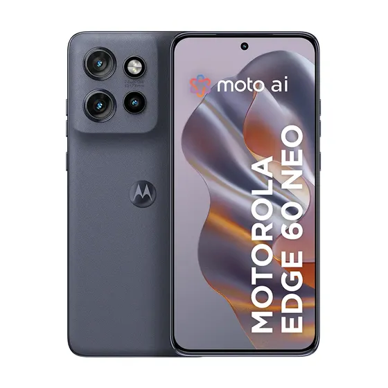 Smartphone Motorola Edge 60 Neo 5G - 256GB 24GB (12GB RAM + 12GB Ram Boost) 50MP Sony Camera Moto AI e tela 1.5K Super HD - Cinza