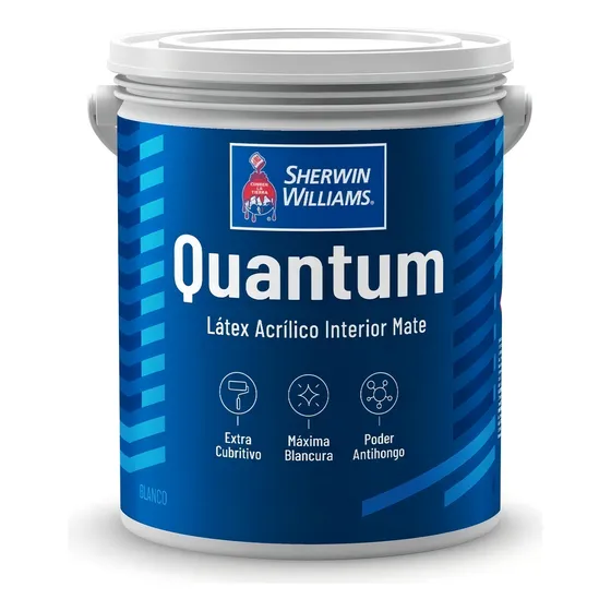 Sherwin Williams Hogar y Obra Quantum látex 4 L 1 unidad blanco