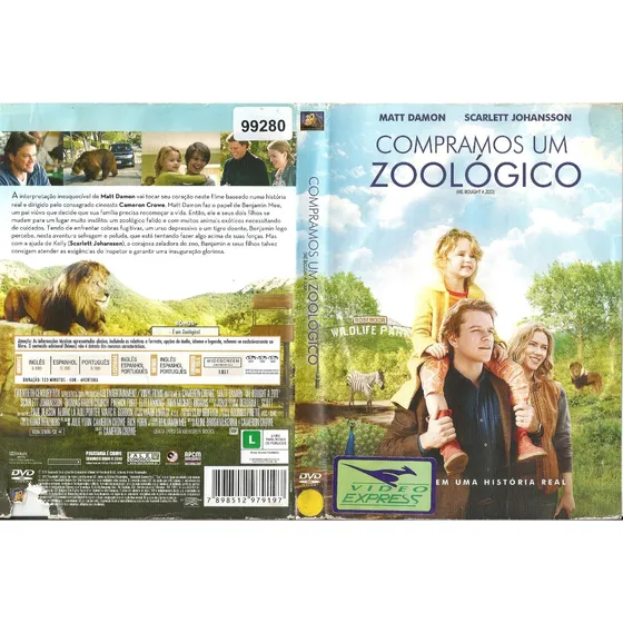 Dvd - Compramos Um Zoológico - Matt Damon Scarlett Johansson