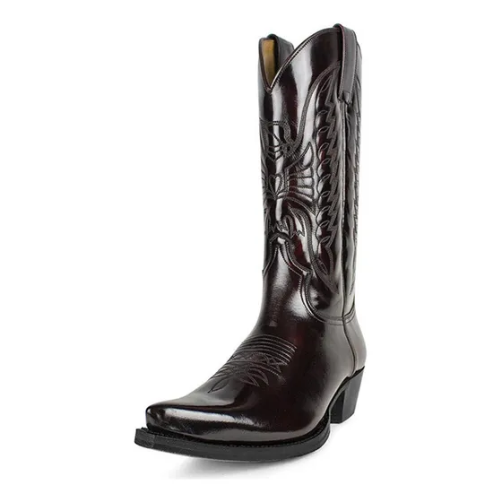 Botas Vaqueras Vaqueras De Tacón Alto Botas Altas Bordadas [