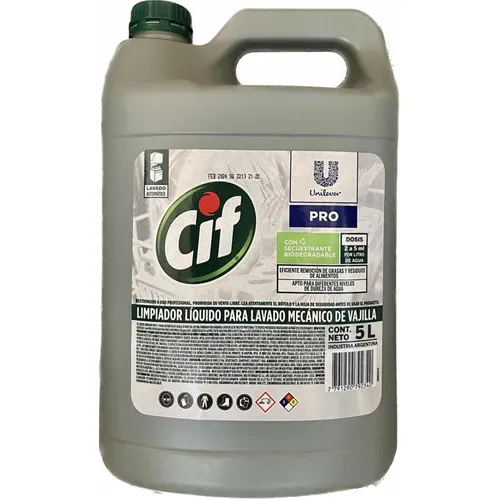 Cif Jabon Para Maquinas Lavavajillas Automático - 5 Lts