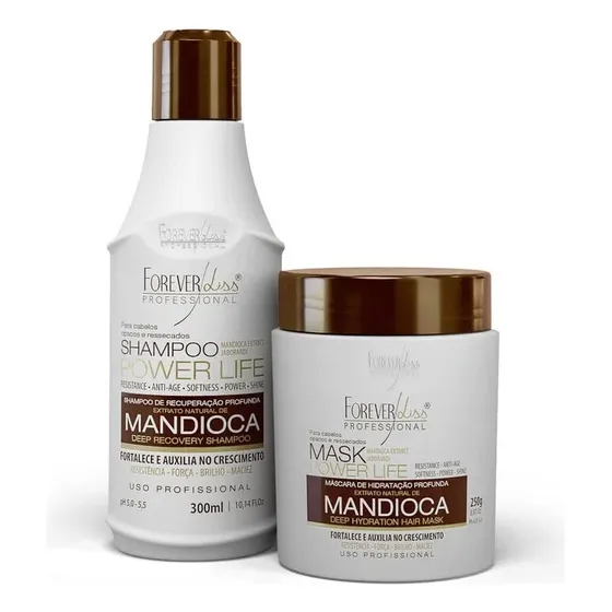 Shampoo Y Mascara De Tratamiento Mandioca Forever Liss