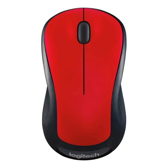 Mouse Óptico Inalámbrico Logitech M310, Color Rojo Fuego