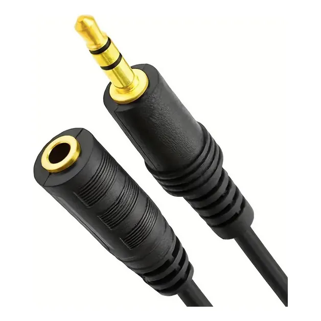 Cable Extension Audio 3.5 Stereo Macho A Hembra Por 10 Mts