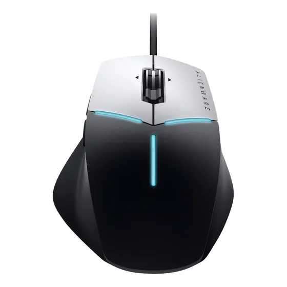 Mouse para jogo Alienware Advanced AW558 preto e prata